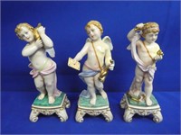 (3) Porcelain Italian Cherub Figurines