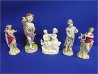 (5) Porcelain Figurines