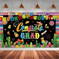 2023 Fiesta Graduation Backdrop  6x4 ft