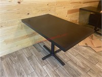 (2) 30 X 48 SOLID WOOD DINING TABLE W/ BASE