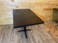 (2) 30 X 48 SOLID WOOD DINING TABLE W/ BASE