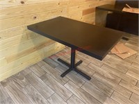 (2) 30 X 48 SOLID WOOD DINING TABLE W/ BASE