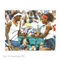 Serena Williams Venus Williams Signed Tennis Photo
