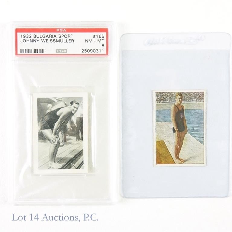 1928-1932 Johnny Weissmuller Tobacco Cards (PSA)