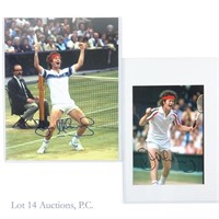 John McEnroe Signed 1981 Wimbledon Tennis Photos