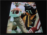 DONNIE SHELL SIGNED 11X14 PHOTO STEELERS JSA