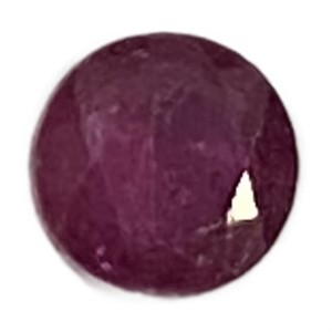 Natural Round Cut .30ct Red Ruby