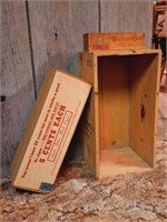 Wood Trojan Powder Crate, Cigar Box, Cheese Box
