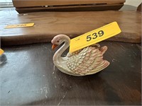 ENAMELED SWAN DECORATIVE BOX