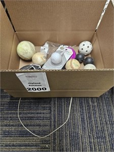 Box of Balls and Pet Toys