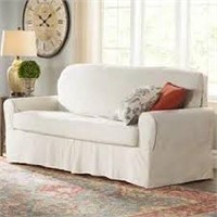 DARBY HOME CUSHIONED SOFA COVER
