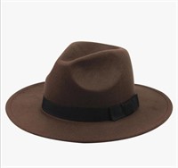New Panama Hat Men Vintage Wide Brim Felt Hat