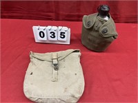 US Military Post WWII Mess Kit & Canteen Set