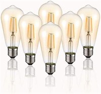 Vintage Edison LED Bulb, Pack of 6