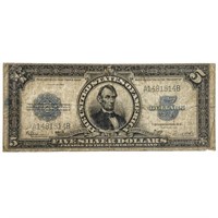 FR. 282 1923 $5 PORTHOLESILVER CERTIFICATE