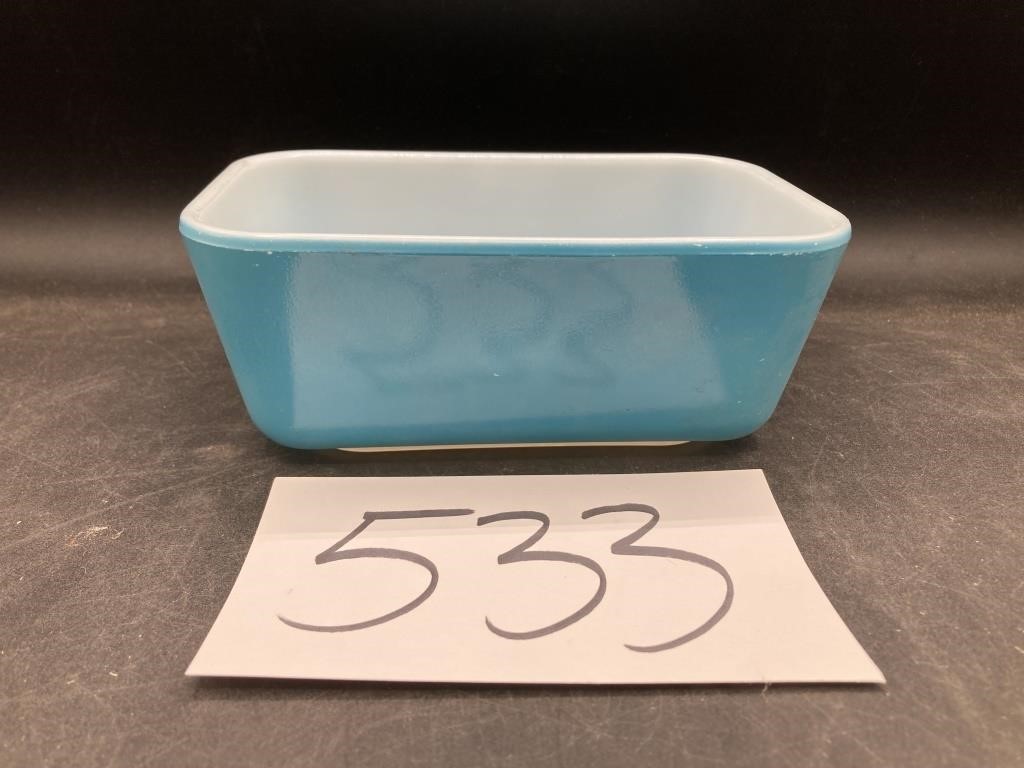 Vintage Pyrex Blue 502 Refrigerator Dish