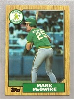 1987 MARK MCGWIRE TIFFANY TOPPS CARD