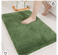 Green bath rug 17x24