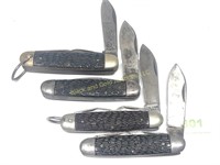 Lot Of Four Multi Tool Folding Knives