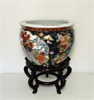 Chinese Porcelain Koi Fish Pottery, Fish Bowl,