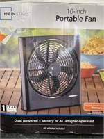 Mainstays 10 inch portable fan like new