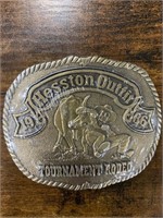 ‘86 Hesston Tournament Rodeo Belt Buckle