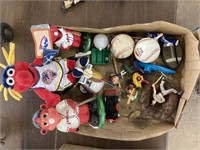 assorted baseball items