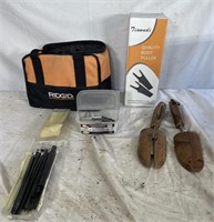 Ridgid tool bag, boot accessories, gutter screws