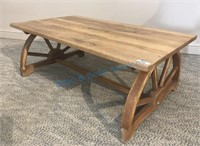 1950's Wagon Style solid oak Table