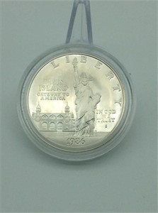 1986 Staute of Liberty Silver Proof Dollar