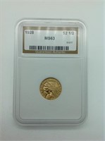 1928 2 1/2 Dollar Gold Coin MS63