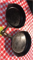 (2) Wagner Cast Iron Skillets