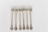 (6) SMALL GORHAM STERLING SIVER FORKS