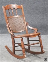 Rocking Chair w/Caned Back & Seat