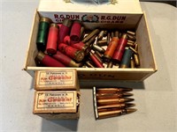 Box of Various Calibers of Ammunition