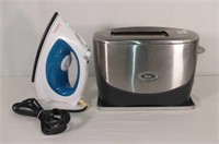 Oster Wide Slotted Toaster and SunBeam Iron