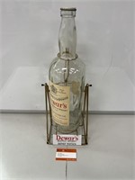DEWAR’S Old Scotch Whisky Bottle With Cradle &