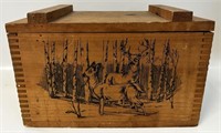 WOODEN CLASSIC BY EVANS BOX WITH DEER