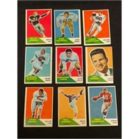 (22) 1960 Fleer Football Cards No Duplicates