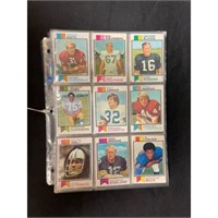 (148) 1973 Topps Football Cards With Stars/hof