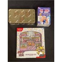 (3) Non Sports Boxes/tins Garbage Pail/pokemon