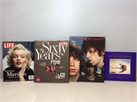 Rolling stones, Life table books and more.