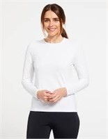 Women's Long Sleeve Shirt, White, XXS