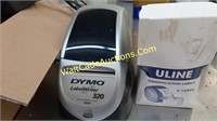 Dynmo Label Writer and Rolls of Labels NOTE