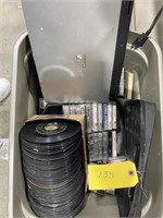 Tote Of 45s & Cassettes