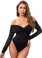(Size:S) SOLY HUX Women's Sexy One Piece Puff