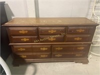 Large chest of drawers, very worn, missing drawer