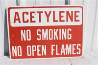 ACETYLNE No Smoking, No Open Fames-SST-12"x18"