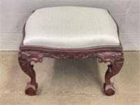 Upholstered Ottoman w/ Claw and Ball Feet