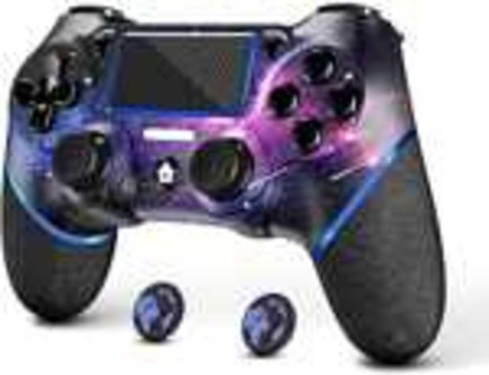 Custom Purple Galaxy Wireless PS4 Controller
